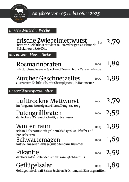 Unsere Angebote der Woche 45.KW