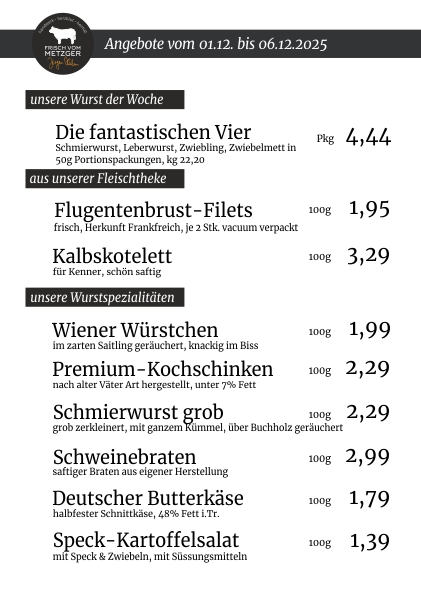 Unsere Angebote der Woche 45.KW