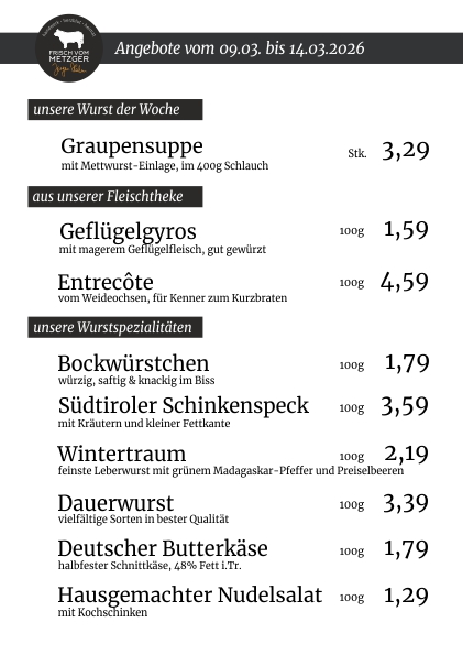 Unsere Angebote der Woche 45.KW