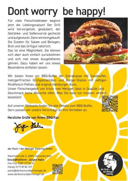 Apfelpfannkuchen und Mettbrötchen