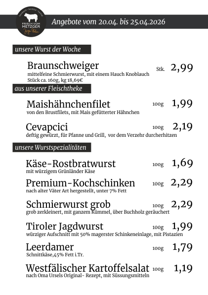 Unsere Angebote der Woche 45.KW