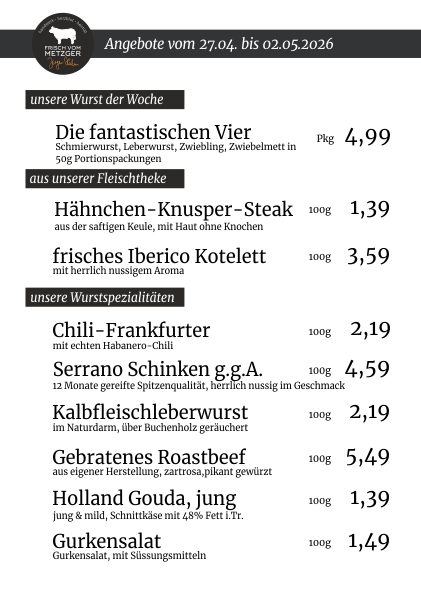 Unsere Angebote der Woche 45.KW