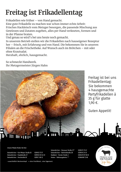 Apfelpfannkuchen und Mettbrötchen