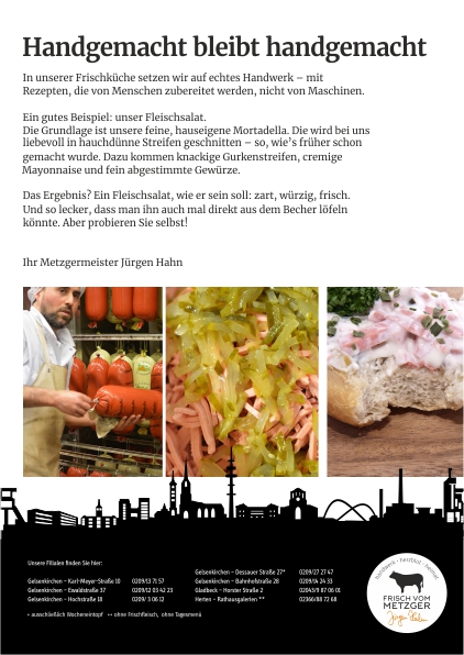Apfelpfannkuchen und Mettbrötchen