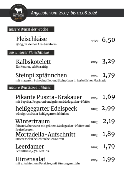 Unsere Angebote der Woche 45.KW
