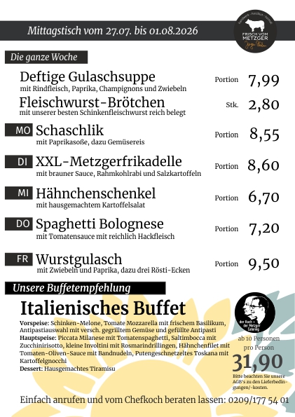 KW31_2026_4 Mittagstisch frisch vom Metzger 45.KW