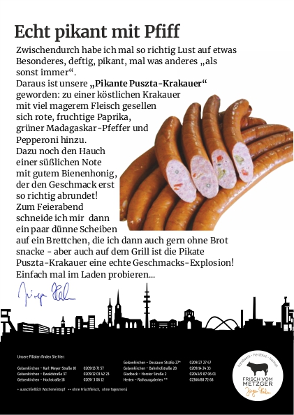 Apfelpfannkuchen und Mettbrötchen