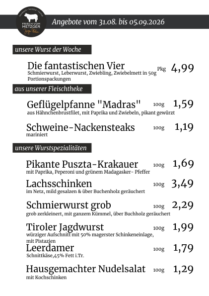 Unsere Angebote der Woche 45.KW