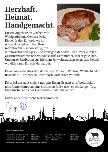 Apfelpfannkuchen und Mettbrötchen
